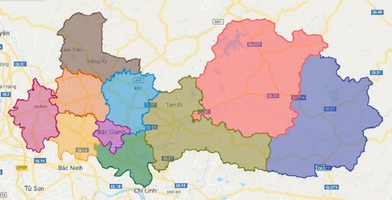 Khám phá các huyện của tỉnh Bắc Giang hiện nay